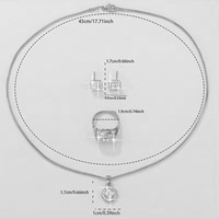 Montre à quartz décontractée pour femme, cadran numérique carré 10 mm, avec collier, boucles d'oreilles et bague assortis, boîtier en alliage