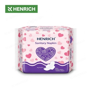 Servilleta sanitaria orgánica, hoja superior no tejida transpirable, almohadillas de algodón desechables de higiene femenina ultrafinas superabsorbentes - Product Image 2