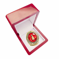 Réplique de la bague de champion de hockey de Montréal 1968, plaquée or, pierre rouge, lourde, souvenir pour les fans, cadeau, vente en gros