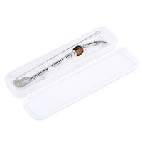 Nouvelles pailles de luxe en acier inoxydable de 8,5 pouces pour Yerba Maté, avec perles colorées, filtre et cuillère, accessoires de bar écologiques, cadeau