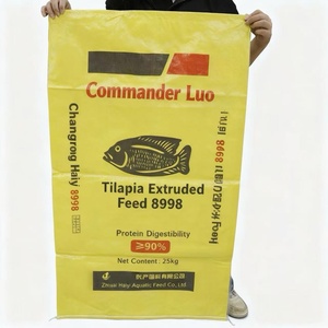 Sacs tissés en PP laminé écologiques et réutilisables de 20 kg, 50 kg, 25 kg pour l'alimentation des animaux (volailles, poissons, bovins, chevaux) et la litière - Product Image 2