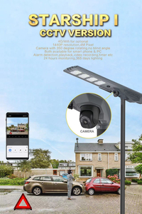 Chất lượng cao ngoài trời 4G an ninh không thấm nước tất cả trong một thẻ Sim LED Powered tích hợp năng lượng mặt trời đèn đường với Camera CCTV - Product Image 3