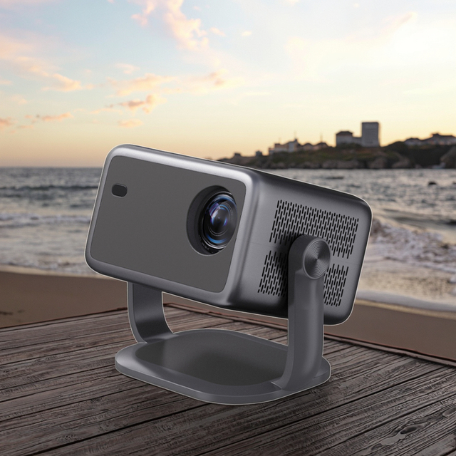 New L018 Smart Portable Projector WIFI 6 Android 13 High Brightness 450 ANSI 4K Home Smart Portable 1080P Lcd Mini Projector