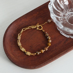 Junhong Jewelry's Stylish 18K Gold Stainless Steel Chain <b>Bracelet</b> Trendy Pearl Accessory for Women Inoxidable Fashion Jewelry - Product Image 5