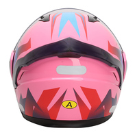 Couleur rouge ABS DOT professionnel intégral Flip Up imprimé masque réponse rapide refroidissement cloche dur classique casque de moto pour fille