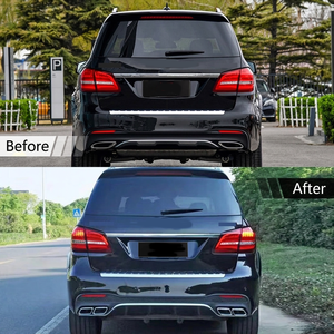 Kit Carrozzeria Stile GLS63 per Mercedes-Benz <span class=keywords><strong>GLS</strong></span> X166 2016-2019, Paraurti Anteriore e Posteriore con Griglia e Diffusore - Product Image 6