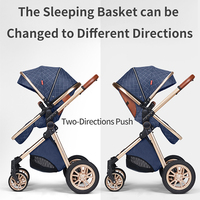Poussette bébé 3 en 1 personnalisée OEM, pliable, disponible en plusieurs couleurs, poussette pour nouveau-né