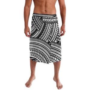 Samoa da uomo stampa <span class=keywords><strong>Sulu</strong></span> personalizzato Ie fiori polinesiani Faitaga abbigliamento tribale nuova moda Sarong Drop Ship - Product Image 2