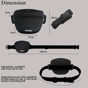 Sac banane d'entraînement pour chien, pochette portable pour récompenses pour animaux de compagnie, étui ceinture pour l'entraînement et la promenade en extérieur - Product Image 4