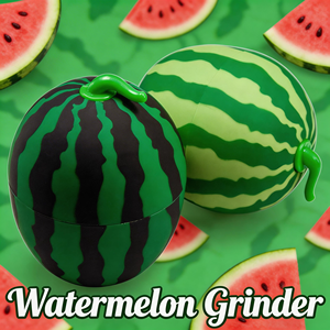 Jinlin Fashion New Design Watermelon Grinder Summer Modern Style 76MM 4Parts Zinc Alloy & Plastic <b>Rolling</b> Tray for Tobacco - Product Image 3