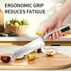 Ensemble de 14 couteaux de cuisine avec bloc en bois, ensemble de couteaux de chef en acier inoxydable pour la cuisine à domicile - Product Image 3
