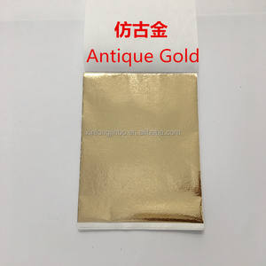 9*9cm bella qualità champagne foglia oro decorazione di arte disegnare Nail House Stick <span class=keywords><strong>doratura</strong></span> in metallo fuso foglio di foglia d'oro - Product Image 4