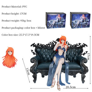 ฟิกเกอร์อนิเมะวันพีซ นามิ นั่งบนโซฟา ขนาด 17 ซม. ทำจาก PVC ของสะสมตกแต่งโต๊ะทำงาน - Product Image 2