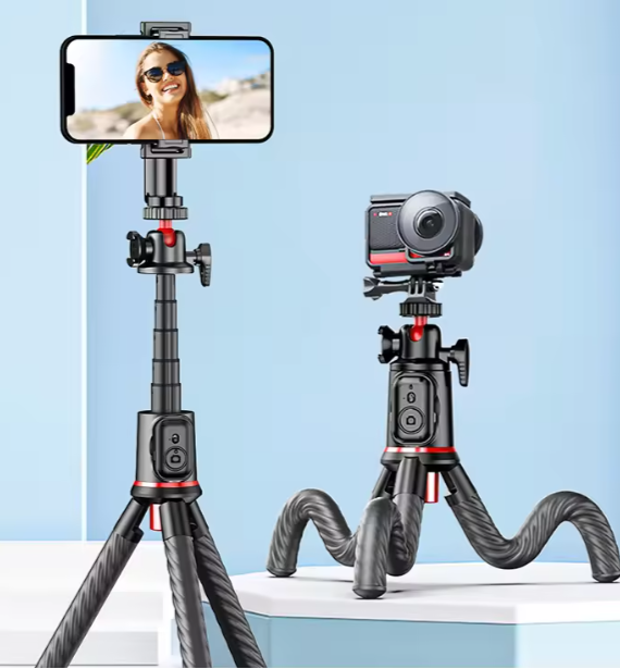 Chapter 03 Octopus Tripod Flexible Selfie Stick Smartphone Vlog Video Stabilizer Tripod Outdoor Live Shooting iPhone