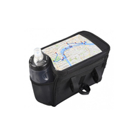 Sac de guidon isotherme SAHOO 3L en polyester résistant aux déchirures avec doublure en PVC transparent et feuille d'aluminium pour le rangement des aliments lors du cyclisme