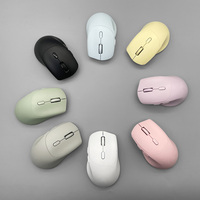Stok Tersedia Mouse Optik Nirkabel Dual Mode 2.4G BT Ergonomis DPI Dapat Disesuaikan 800-1600 Plug & Play Kedua Tangan MW-071