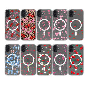 Custodia per telefono con stampa leopardata con fiocco magnetico trasparente per <span class=keywords><strong>iPhone</strong></span> 16 <span class=keywords><strong>Plus</strong></span> 17 AIR - Product Image 6