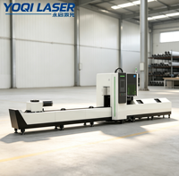 Machine de découpe laser à double mandrin CNC YOQI Q3-12 pour tubes métalliques ronds et carrés, machine de découpe laser à fibre pour acier inoxydable