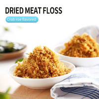520G de Hilo de Carne Seca Crujiente, Personalizado, Halal, de Pollo, Bocadillos, con Sabor a Algas Marinas, Hilo de Carne Crujiente
