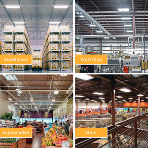Brandon 100W/200W/300W Highbay lumière LED corps en aluminium Commercial LED lumière linéaire Court de Tennis entrepôt Parking Offre Spéciale - Product Image 5