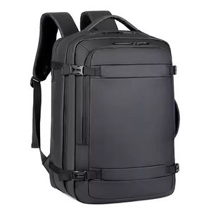 Sac à dos pour ordinateur portable imperméable pour homme, vente chaude, nouveau sac de voyage multifonctionnel en PU avec fermeture à glissière et port USB - Product Image 2