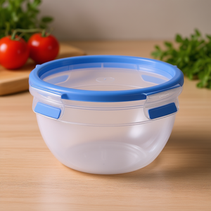 Emsa Clip & Close 1.1L Round Food <b>Storage</b> <b>Container</b> With Lid For Kitchen Use - Product Image 3