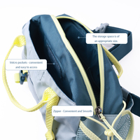 CHANGRONG Sac banane polyvalent pour sports de plein air, sac de randonnée convertible, sac banane imperméable en nylon avec fermeture éclair, sac de hanche unisexe pour le voyage