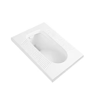 WC à la turque moderne en céramique blanche, antidérapant, désodorisant, à siphon en S pour hôtels et salles de bain publiques