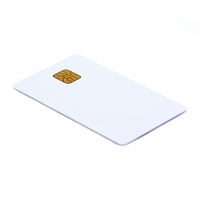 Weiße Inkjet-PVC-ID-Karte mit SLE4428-Chipkontakt-Smart-IC-Karte