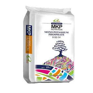 निर्माता Pupuk MKP 0-52-34 Monopotassium फॉस्फेट Phosphite एनपीके उर्वरक पोटेशियम Dihydrogen फॉस्फेट KH2PO4 कीमत