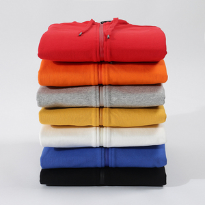 Pull en polaire thermique tricoté pour l'hiver avec capuche zippée, mélange coton/polyester, coupe-vent, respirant, logo personnalisable, vente en gros - Product Image 3