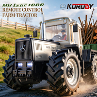 Nouveau Tracteur Agricole RC en Alliage Moulé sous Pression à l'Échelle 1/24, 10 Canaux, avec Chargeur, Prêt à l'Emploi, Intérieur/Extérieur, SJY-6615H, Licence Officielle 2026
