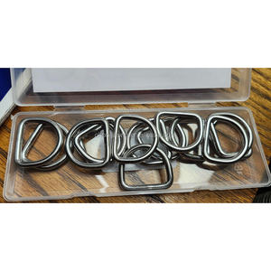 ปลอกคอสัตว์เลี้ยงแบบเชื่อมติดกันด้วยโรงงาน พร้อมอุปกรณ์ DIY วงแหวนรูปตัว D โลหะ แข็งแรงทนทาน ทำจากสแตนเลส สำหรับปลอกคอสุนัขและกระเป๋าเป้ - Product Image 5