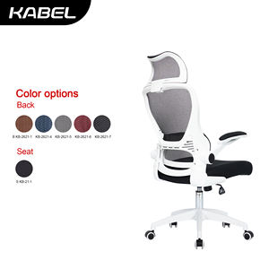 Ghế văn phòng cao cấp Kabel, kiểu hiện đại, tay vịn có thể gập lên, thiết kế lưới thoáng khí, kiểu dáng công thái học, chân xoay mạ crôm. - Product Image 3