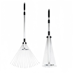 Râteau de jardin industriel RK9-302 à 9 dents pour enfants, outil de poussée pour le nettoyage des feuilles et du jardin - Product Image 3