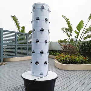 Vertical Hydroponics Systems 2020 Vertical Hydroponics Farm Tower Growing Systems with LED Nutrients Outdoor Greenhouse Small