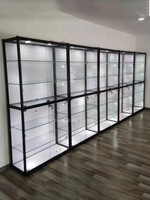 Vitrine en verre bon marché Vitrine Vitrine pour magasin Verrouillable Lumière LED Fumée Vitrine pour magasin