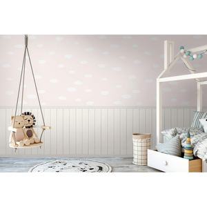 398163 Papier peint non tissé pour décoration de chambre d'enfant, surface vinyle solide, gaufrage, finition mate, résistant à la lumière, entièrement séchable, décollable, CE - Product Image 3