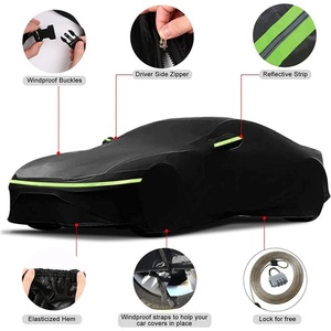Telo Copriauto Impermeabile per Porsche 911, Copertura Completa per Tutte le Stagioni con Cerniera sulla Porta per Protezione <span class=keywords><strong>da</strong></span> Neve, Pioggia, Polvere e <span class=keywords><strong>Grandine</strong></span> - Product Image 2
