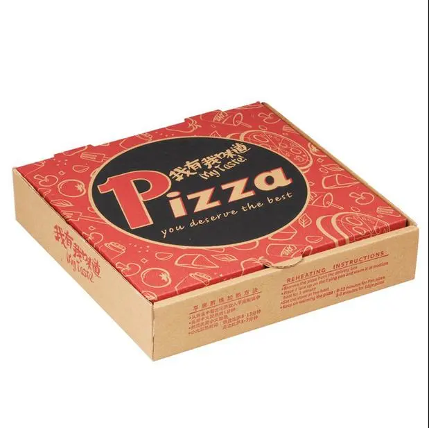 Scatole per pizza personalizzate in medio oriente stampate su misura scatola per pizza in alluminio