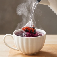 Tisane aux herbes de mûrier et de goji authentique sous marque privée, personnalisation OEM ODM, sachets de thé pour cadeaux, vente au détail, boutiques de beauté et bien-être