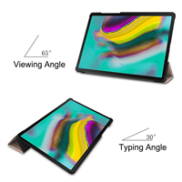 Fonction de réveil en cuir PU, avec support pour tablette, étui pour samsung galaxy tab s5e, vente en gros, d'usine