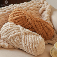 Fil chenille épais 600g pour tricot et crochet, fil polyester Islandais pour couverture, écharpe, lit pour chien et chat