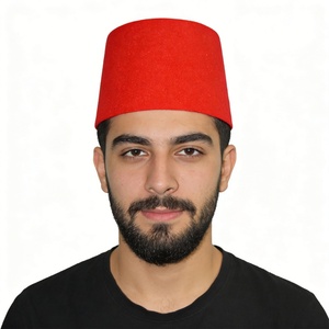 Cappello Fez Rosso per Adulti con Nappa Nera, Cappello Turco Ottomano per Halloween, Cosplay, Accessorio Unisex per Feste - Product Image 5