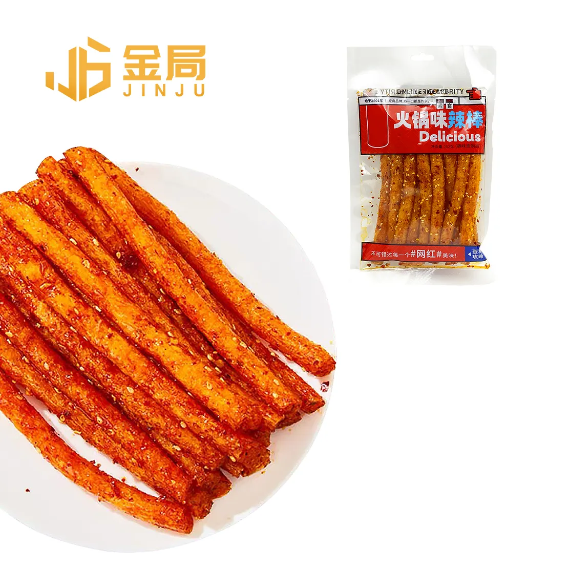 Hot bán phổ biến Trung Quốc Dải cay latiao hạt đồ ăn nhẹ đồ ăn nhẹ Trung Quốc Dải cay