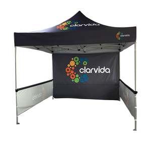 10x10 feet tán với bức tường phía sau nửa bức tường chất lượng cao in lều - Product Image 1