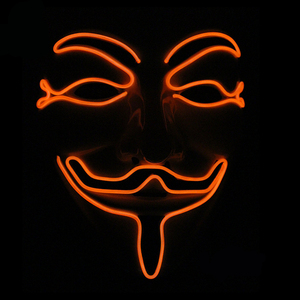 Máscaras LED para Fiesta, Estilo V de Vendetta, Anónimo, <span class=keywords><strong>Guy</strong></span> Fawkes, Accesorio de Disfraz para Adultos, Cosplay, Mascarada, Disfraz - Product Image 3
