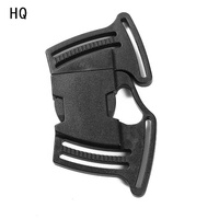 Boucle en plastique noir à cinq voies bon marché boucle de porte-bébé boucle de sac fourniture d'accessoires en gros