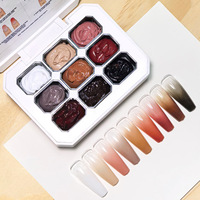 Nouveau Gel UV de Salon à Effet Macaron Dégradé et Tacheté, Longue Durée, Non Toxique, pour Lampe LED, Personnalisable avec Logo, pour Peinture d'Ongles