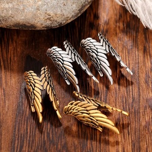 Orecchini a clip a forma di ala d'angelo per donna, senza piercing, orecchini a polsino a forma di ala, gioielli alla moda, regalo, vendita all'ingrosso - Product Image 2